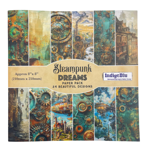 8'' x 8'' Steampunk Dreams Paper Book